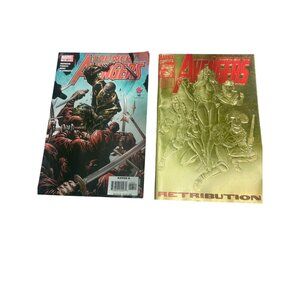 Marvel Comics The New Avengers & Avengers Retribution Gold Edition Comic Books